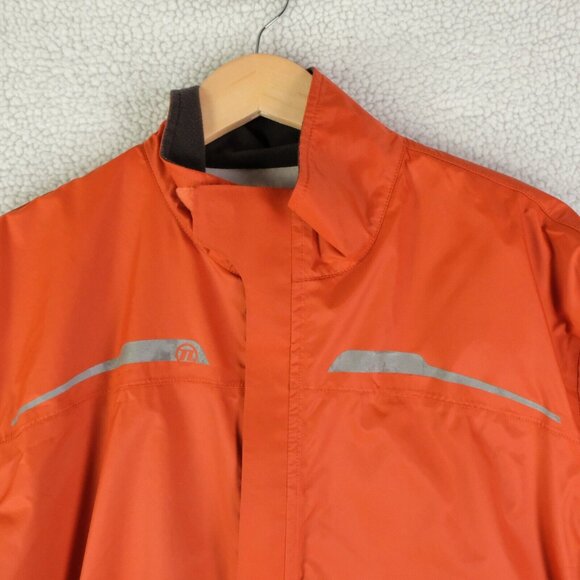 Novara Jacket Mens Large Orange Full Zip Cycling Rain Lightweight Full Zip - Picture 2 of 12